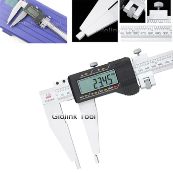 0-500 mm de servicio Pesado calibre Digital 500 mm 20 Electrónicos Vernier caliper herramienta de medición de calibre con punta de mandíbulas paquimetro digital