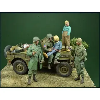 1/35 de Resina Modelo de la Figura GK，soldado Americano , sin montar y sin pintar kit