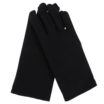 1 par de guantes de Algodón Khan tela Sólida guantes rituales juego de guantes blancos