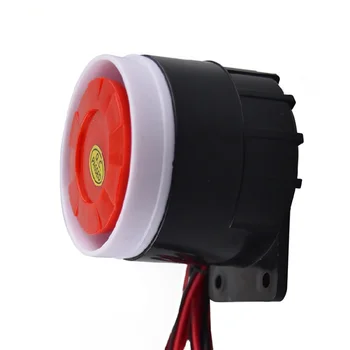 12V/220v Zumbador de Alarma Tweeter Anti-robo Alarma de Sirena Piezoeléctrica Impermeable para la Seguridad en el Hogar Sistema de Alarma de Sonido
