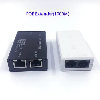 2 Puertos Gigabit Extensor POE, IEEE 802.3 af/at PoE+ Estándar, 10/100/1000Mbps, POE Repetidor de 100 metros(328 pies), Extensor