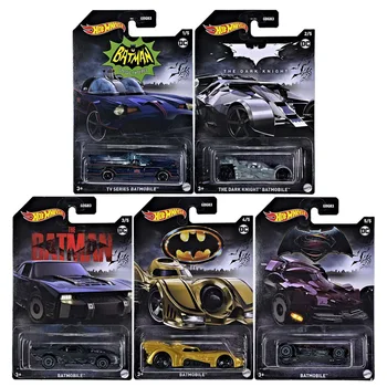 2022 Hot Wheels Serie de Batman de la Serie de TV Batimóvil El Caballero Oscuro Batimóvil Conjunto de 5 1:64 Diecast Modelo de Coche de Juguete para los Niños GDG83