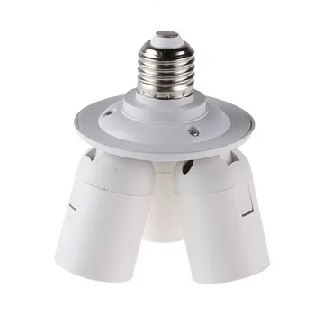 3/4 in1 E27 110V-240V Led Bombilla de soporte 3 en 1 Base Divisor del Zócalo del Bulbo del LED Titular Divisor del Zócalo Luz de la Bombilla de luz soporte de Adaptador de