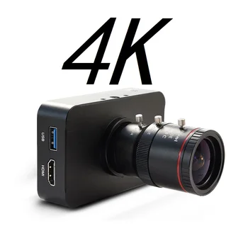 4K a 30fps HDMI de la Cámara 1080P 60fps 1080i en Vivo por la Webcam USB de Grabación de la Cámara 4K@30 fps de la Industria de la C/CS-Mount Cámara con 4-12mm Lente