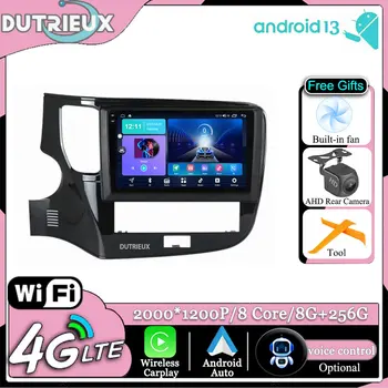 Android 13 Para Mitsubishi Outlander 3 III GF0W GF0W GG0W 2018 - 2021 de la Pantalla de GPS de la Radio de Coche Multimedia Reproductor de Vídeo de TV de Navegación