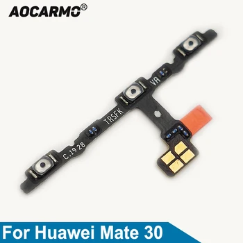 Aocarmo Encendido Apagado Subir / Bajar Volumen Botón Flex Cable de Repuesto Para Huawei Mate 30 TAS-AN00 Pieza de Repuesto