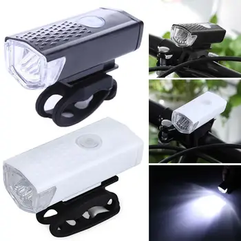 Bicicleta de Luz de la Bicicleta USB Recargable de LED Conjunto de Ciclo de Montaña Frente de nuevo Faro de luz de la Linterna