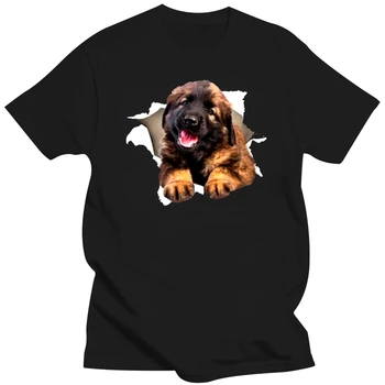 Camiseta De Los Hombres Del Leonberger Torn T Camisa De La Mujer T-Shirt