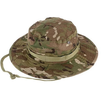 Camuflaje Bonnie Sombreros De Los Hombres Táctico Del Ejército Bucket Hats Militar De Panamá Verano Cubo De Gorras De Caza Senderismo Al Aire Libre De Camuflaje De Sol Protegen