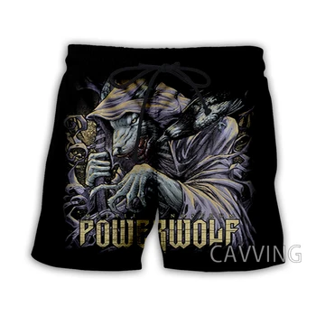 CAVVING Impreso en 3D Powerwolf de Playa de Verano pantalones Cortos Ropa de secado Rápido Casual pantalones Cortos de Sudor pantalones Cortos para las Mujeres/los hombres K02