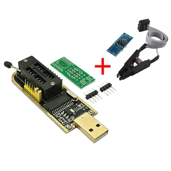 CH341A 24 25 Serie EEPROM Flash BIOS USB Módulo de Programador + SOIC8 SOP8 Prueba de Clip EEPROM 93CXX / 25CXX / 24CXX