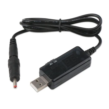 DC 5V y 9V 12V USB Convertidor Boost con 3.5x1.35 mm Conector USB Paso del Convertidor LED Pantalla Digital para la fuente de Alimentación del Cargador