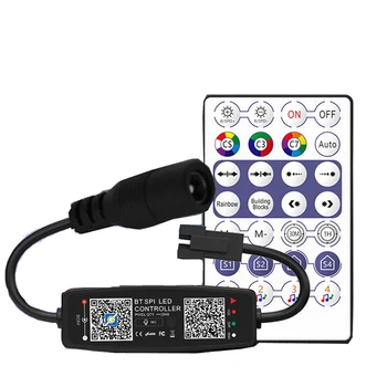 DC5-24 V WS2811 WS2812B Controlador de Bluetooth de la Música de Píxel de Luz LED Strip SK6812 WS2812 Cinta Luces de la APLICACIÓN de control Remoto
