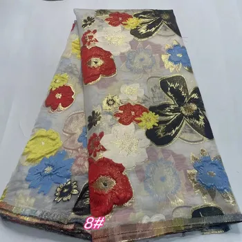 Europeos y Americanos de verano de color semi-transparente de organza tela del telar jacquar, la tendencia de la moda del vestido de la falda del vestido cheongsam tela
