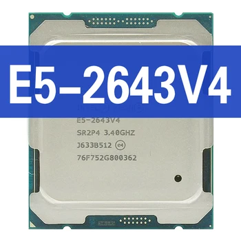 Intel Xeon E5 2643 V4 Procesador SR2P4 3.4 Ghz de 6 núcleos de 135W Socket LGA 2011-3 CPU E5 2643V4 Atermiter Placa base DDR4 NVMe kit