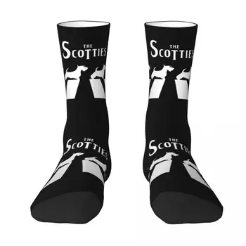 Los Scotties Contraste de color de los calcetines de Manta enrollada medias Elásticas Divertido Novedad Novedad R117 de Siembra