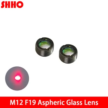 M12 EFL 19mm de Vidrio lente asférica módulo de láser Colimador parte de 0.5 mm de hilo