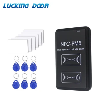 NFC PM5 IC/ID Duplicador de doble frecuencia 125KHZ, 13.56 MHZ RFID Lector Completa Escritor Función de Decodificación de la Tarjeta de la Copiadora