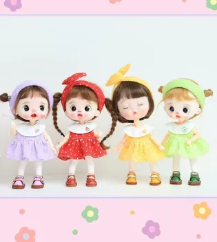 OB11 personalización de muñecos de arcilla de polímero de venta de ropa de la muñeca Sin zapatos（peluca es aleatorio）