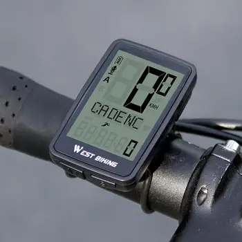 Ordenador de bicicleta Completa de la Retroiluminación de la Pantalla Inalámbrica Impermeable de MTB Bicicleta Velocímetro Odómetro de Carga USB Ciclismo Reloj para Montar
