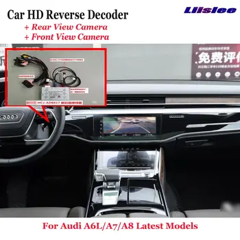 Para Audi A6L/A7/A8 2018-2022 Retrovisor del Coche DVR de la Cámara Frontal de Imagen Inversa Decodificador Original de la Pantalla de Actualización