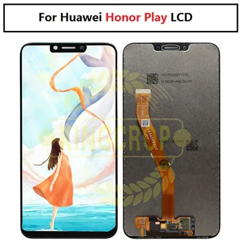 Para Huawei Honor Play Pantalla LCD + Pantalla Táctil con Sensor de fotograma Digitalizador Asamblea de Repuesto de Pantalla Para Honrar a Jugar lcd