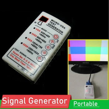 Portátil Generador de Señal VGA SVGA/XGA 60HZ Para TV PC LCD de Pantalla CRT Monitor Tester Cable USB VGA SVGA XGA