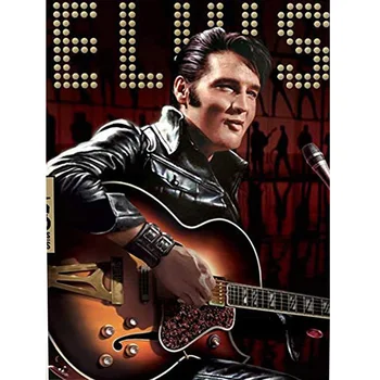 Punto De Cruz Kits De Elvis Presley Diamante Pintura Famosa Cantante De Rock Mosaico De La Imagen De Diamantes De Imitación Bordado De Arte De Pared De La Decoración Del Hogar