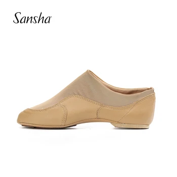 Sansha Unisex Breathabe Jazz Zapatos de Malla Durable Superior de Gamuza Split-suela Mujeres Hombres Niñas de Danza Moderna Zapatos JS11M