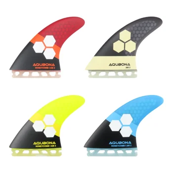 Single/Doble Pestaña de Tabla de surf, Aletas de Fibra de vidrio 3 Conjunto de Aletas para el Surf con la Aleta Bolsa de Clave Tornillo de Múltiples Colores