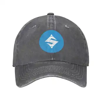 Sumokoin Logotipo de Calidad Superior Denim cap gorra de Béisbol sombrero de Punto