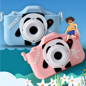 X5S Actualización de los Niños de la Cámara Juguetes Selfie Cámara Festival de Cumpleaños para los Niños Digital 80MP 1080P HD Cámara Dual con la Tarjeta SD de 32 gb
