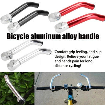 1 Par de Ultra Luz de Bicicletas Diputado Manillar de Aleación de Aluminio antideslizante Bicicleta Secundaria Resto Mango Ligero de Manillar