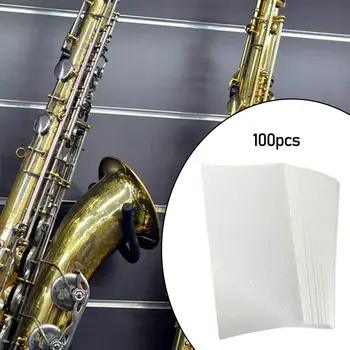 100 Piezas Instrumento De La Almohadilla De Clarinete Pastillas De Viento De Viento De Madera Accesorios Saxofón Pad