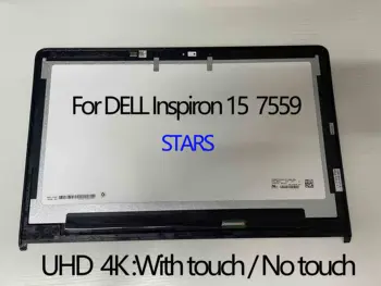 15.6 Pulgadas Para Dell Inspiron 15-7559 7557 Portátil 4K UHD de 3840*2160 40Pins LP156UD2-SPA1 Toque Asamblea Pantalla LCD+Marco