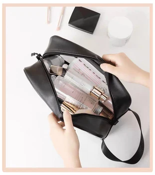 1PCS multifuncional señoras bolsa de cosméticos impermeable translúcido de almacenamiento de la bolsa de cosméticos bolsa de almacenamiento caja de cosméticos bolsa de PVC de viaje