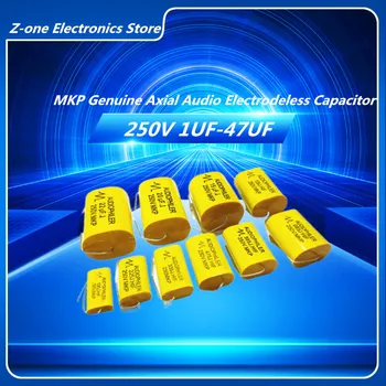 2Pcs 250V MKP de 1 uf 1,5 UF 1.8 2.2 UF 2.7 3.3 UF UF-Condensador de 47UF Audiophiler Fiebre alta fidelidad de Audio de Película de Metal de Acoplamiento divisor de Frecuencia