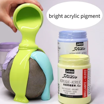 300 ml/botella Fluorescente Brillante Acrílico Pigmento Profesional DIY Pintados a Mano de la Piedra de la Pared Impermeable de Material de Pintura