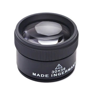 30X 36mm HD Lupa de Vidrio Óptico de la Lente de Lupa Lupa Mini Bolsillo Lupa de Mano de Moneda de Sellos de la Joyería Lupa