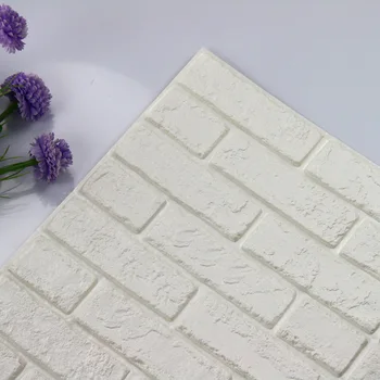 3D Pegatinas de Pared Impermeable autoadhesiva de papel Tapiz de Paneles de Espuma de Casa Habitación de Decoración de la Cocina, Sala de estar TV Telón de fondo de la Decoración