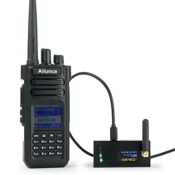 Ailunce HD1 GPS DMR Digital Jamón Walkie Talkie Radio de Dos vias w/ MMDVM Hotspot Wifi del Módem de Voz Hotspot Raspberry Pi OLED de la Antena