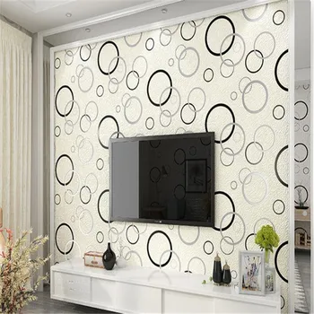 beibehang minimalista Moderno pieles de ciervo cachemira fondo de pantalla de la moda más grueso relieve círculo dormitorio sala de estar TV papel de parede