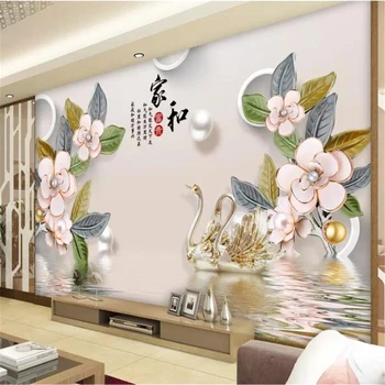 Beibehang papel de parede un fondo de pantalla Personalizado de derechos de Autor de la imagen estéreo en 3d de la joyería rose casa y rico fondo de la pared de fondo de pantalla en 3d