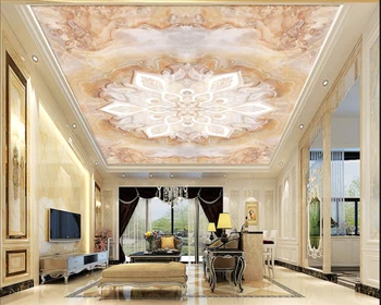 beibehang papel pintado decoración del hogar personalizado HD belleza Europea textura de mármol de techo decorativo mural de papel pintado papel de parede