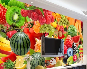 beibehang pared artículos de decoración para el hogar Personalizado de fotos de gran fondo de pantalla de la fruta de utillaje de fondo de la pared de papel de parede 3d papier peint