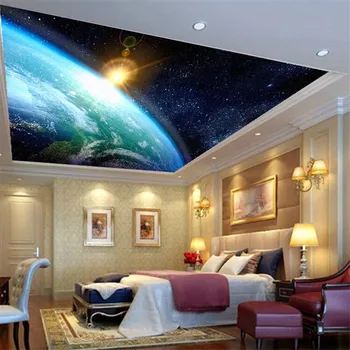 beibehang tela de Alta calidad / 3d sueño Galáctico papel tapiz cósmico cielo de techo de papel tapiz para paredes 3 d papel de parede