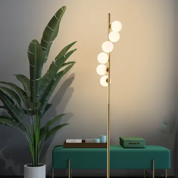 Diseño Simple Bola Espiral Creativa Dormitorio de la Lámpara en la Sala de Estudio de la Mesilla de Post-Modernas Lámparas de Piso