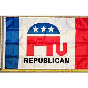 Donald Trump Bandera ENVÍO GRATIS Republicano Elefante Guardar Desantis, estados UNIDOS Signo de 3x5' yhx0318