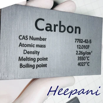 El envío libre de carbono, elemento de la tabla periódica de la placa de 5x60x100mm con alta pureza C≥99.9% bloque de grafito para el elemento de la colección de don