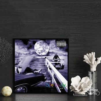 Eminem The Slim Shady LP Álbum de Música de la Cubierta del Cartel de la Lona de Arte de la Impresión de la Decoración del Hogar, la Pintura de la Pared ( Sin Marco )